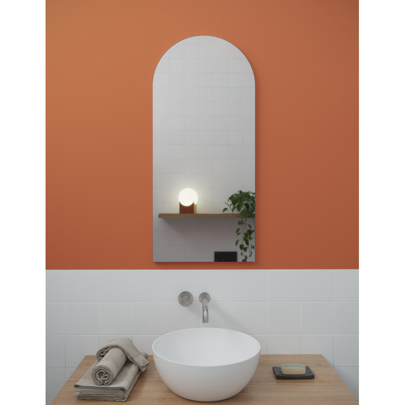 Glass Warehouse Recessed Frameless Single Door Medicine Cabinet with ...